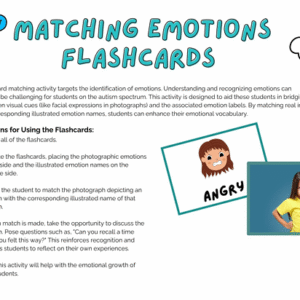 emotion discussion flashcards in colorful illustrative style